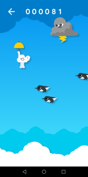 Новая пасхалка от Google: игра про облачко, похожая на Flappy Bird